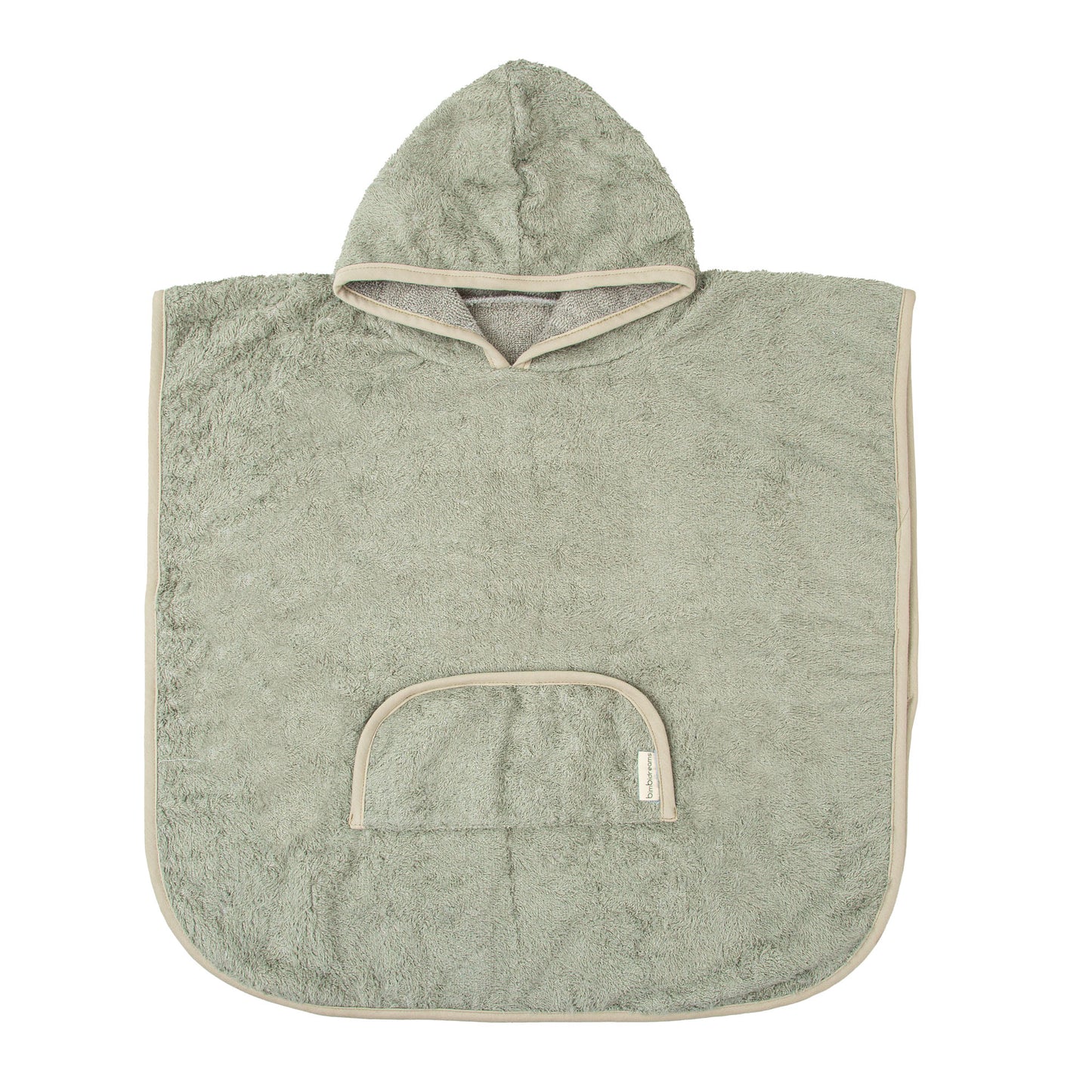 Poncho de baño Basics 12-36 meses Verde bimbidreams ropa para bebé niño niña accesorios gnomo kids bogotá colombia