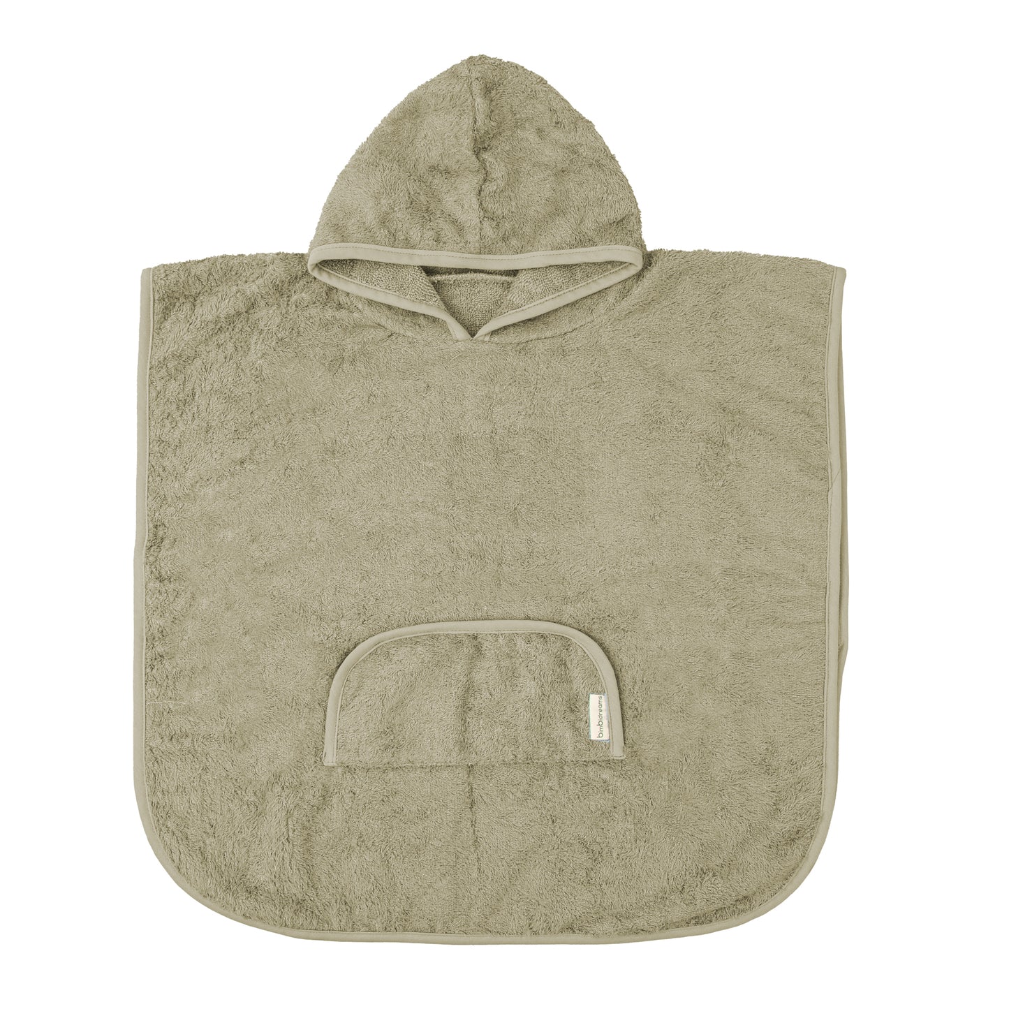 Poncho de baño Basics 12-36 meses Verde musgo bimbidreams ropa para bebé niño niña accesorios gnomo kids bogotá colombia
