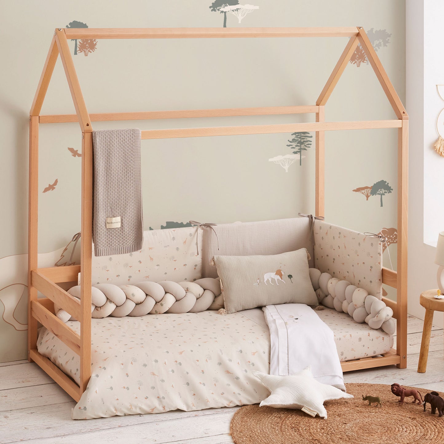 Cobija Bebé Tricot Basic Gris Beige 75x90 Bambú – Bimbidreams