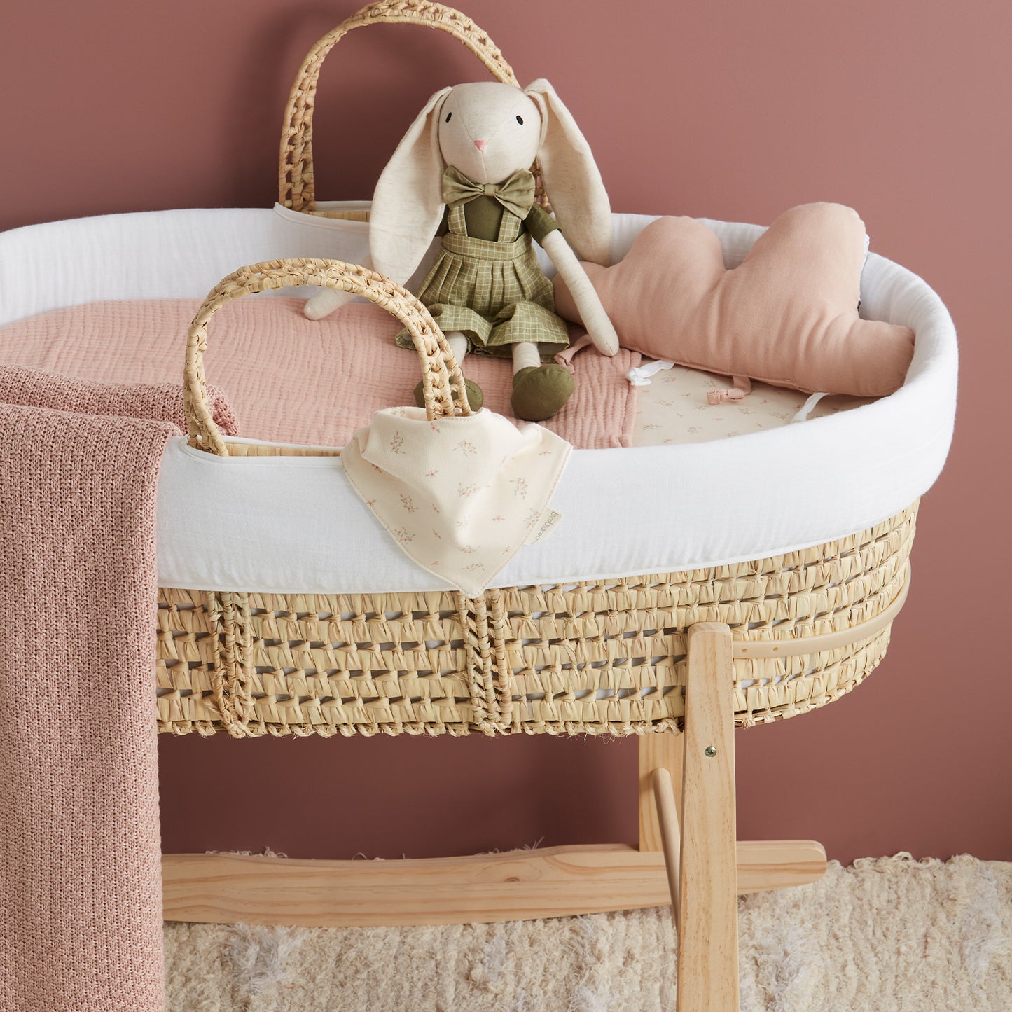 Cobija Bebé Tricot Basic Rosa 75x90 Bambú – Bimbidreams