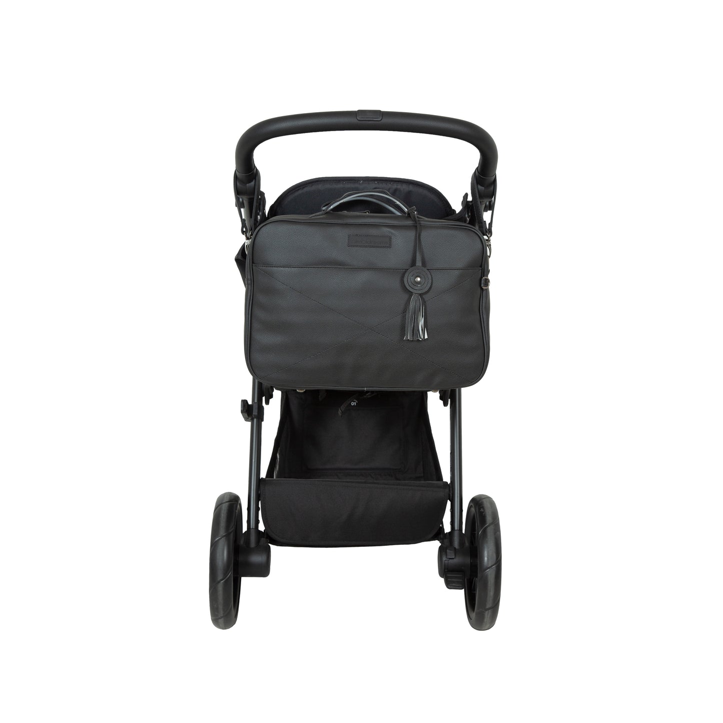 Bolso con cambiador Quilt Negro 39x27x16 bimbidreams ropa para bebé niño niña accesorios gnomo kids bogotá colombia