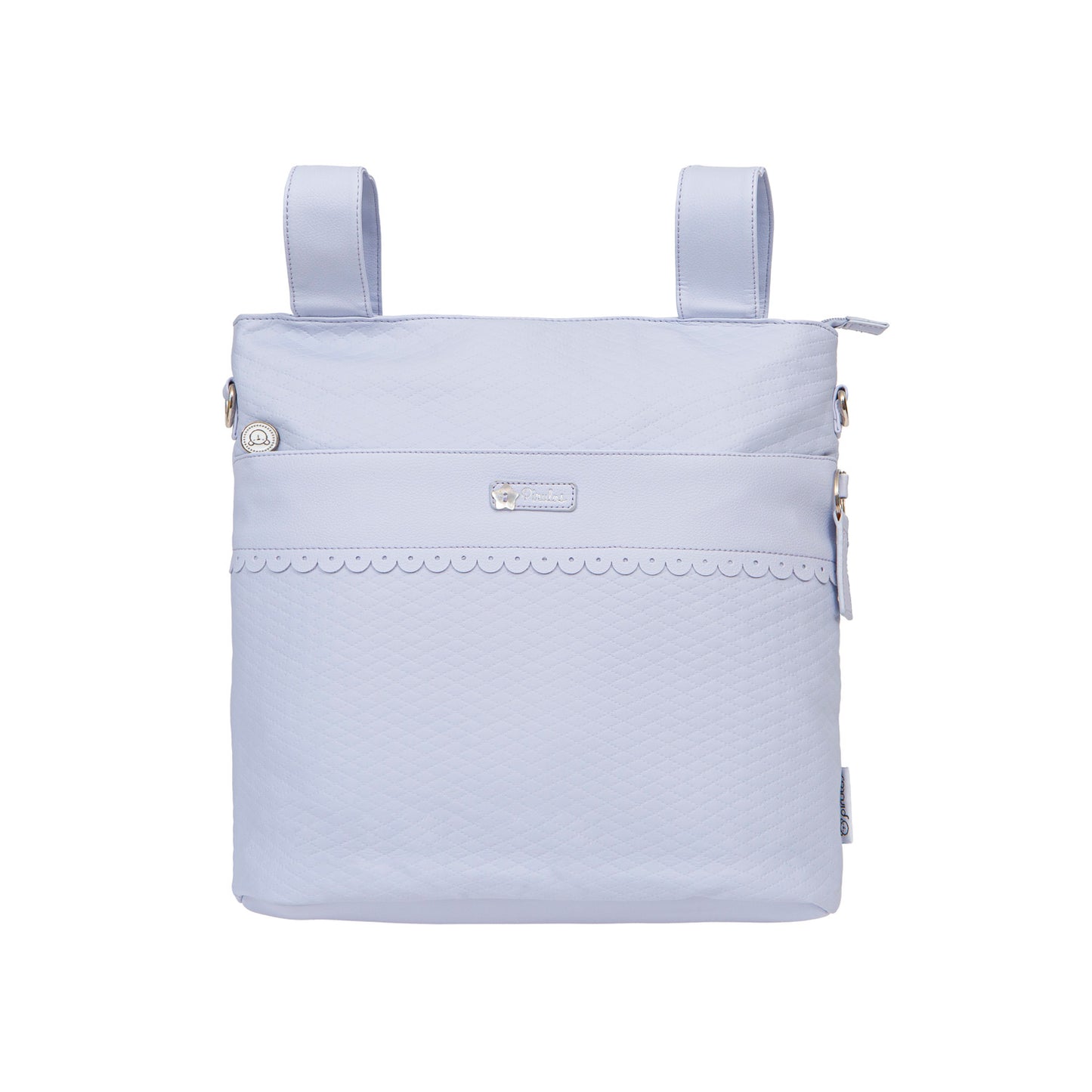 Bolso pañalera talega con cambiador Rombos Azul 35x36x10 bimbidreams ropa para bebé niño niña accesorios gnomo kids bogotá colombia