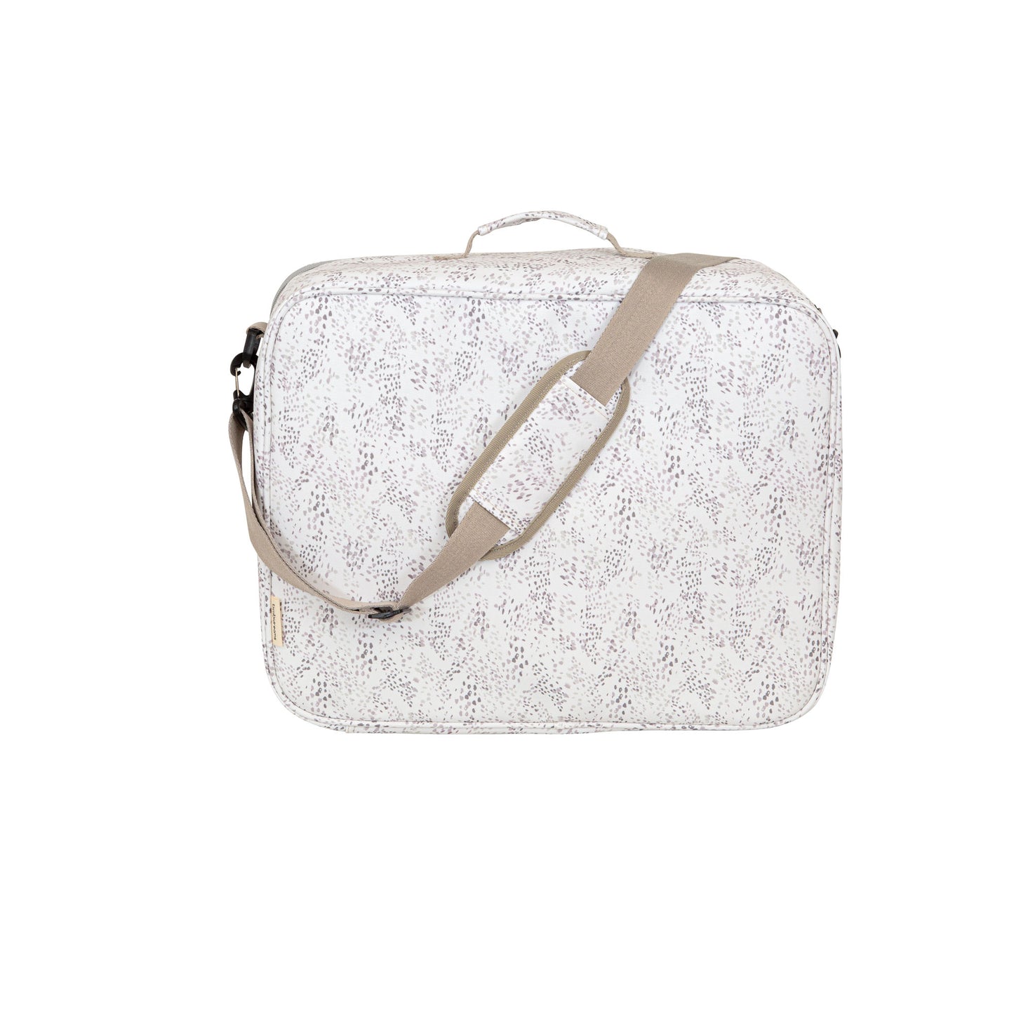 Maleta pañalera con cambiador Dots Blanco/Lino 45x36x18 bimbidreams ropa para bebé niño niña accesorios gnomo kids bogotá colombia