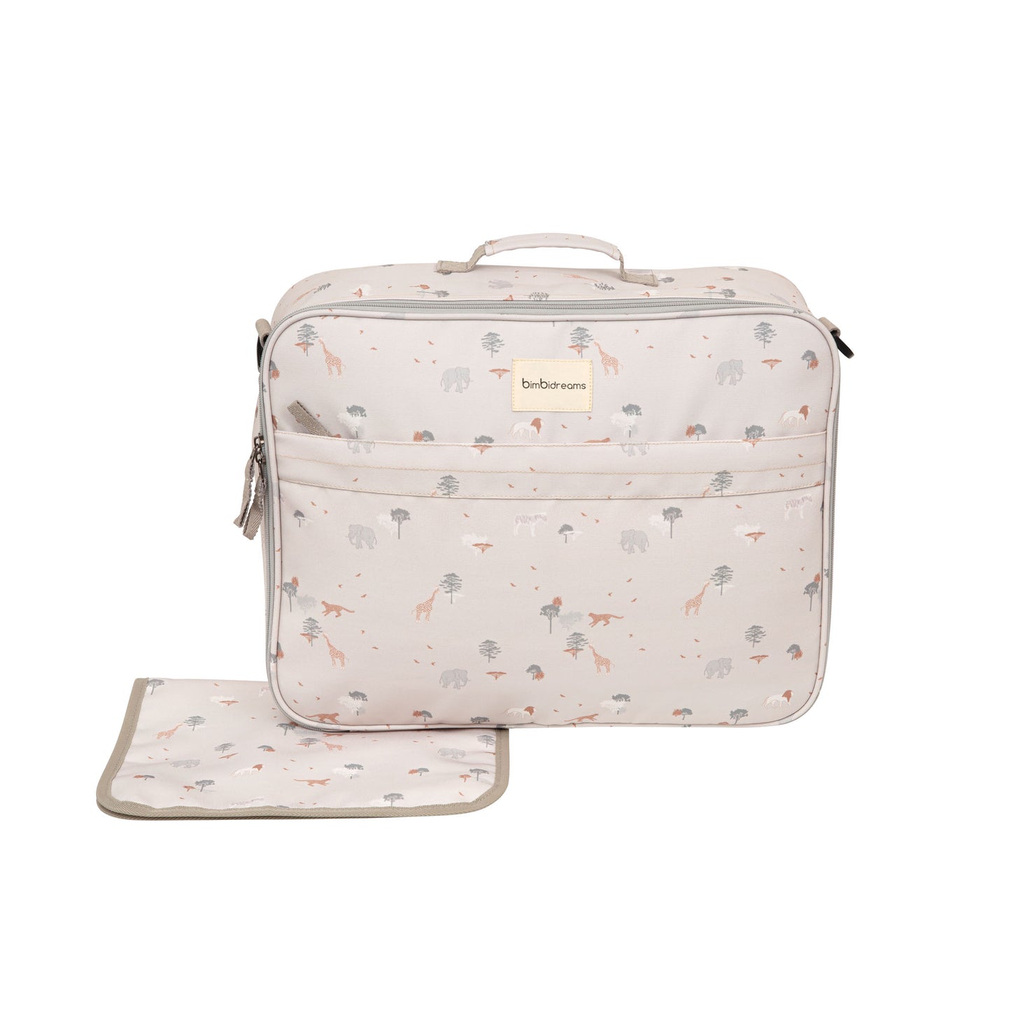 Maleta pañalera con cambiador Nairobi Lino 45x36x18 bimbidreams ropa para bebé niño niña accesorios gnomo kids bogotá colombia