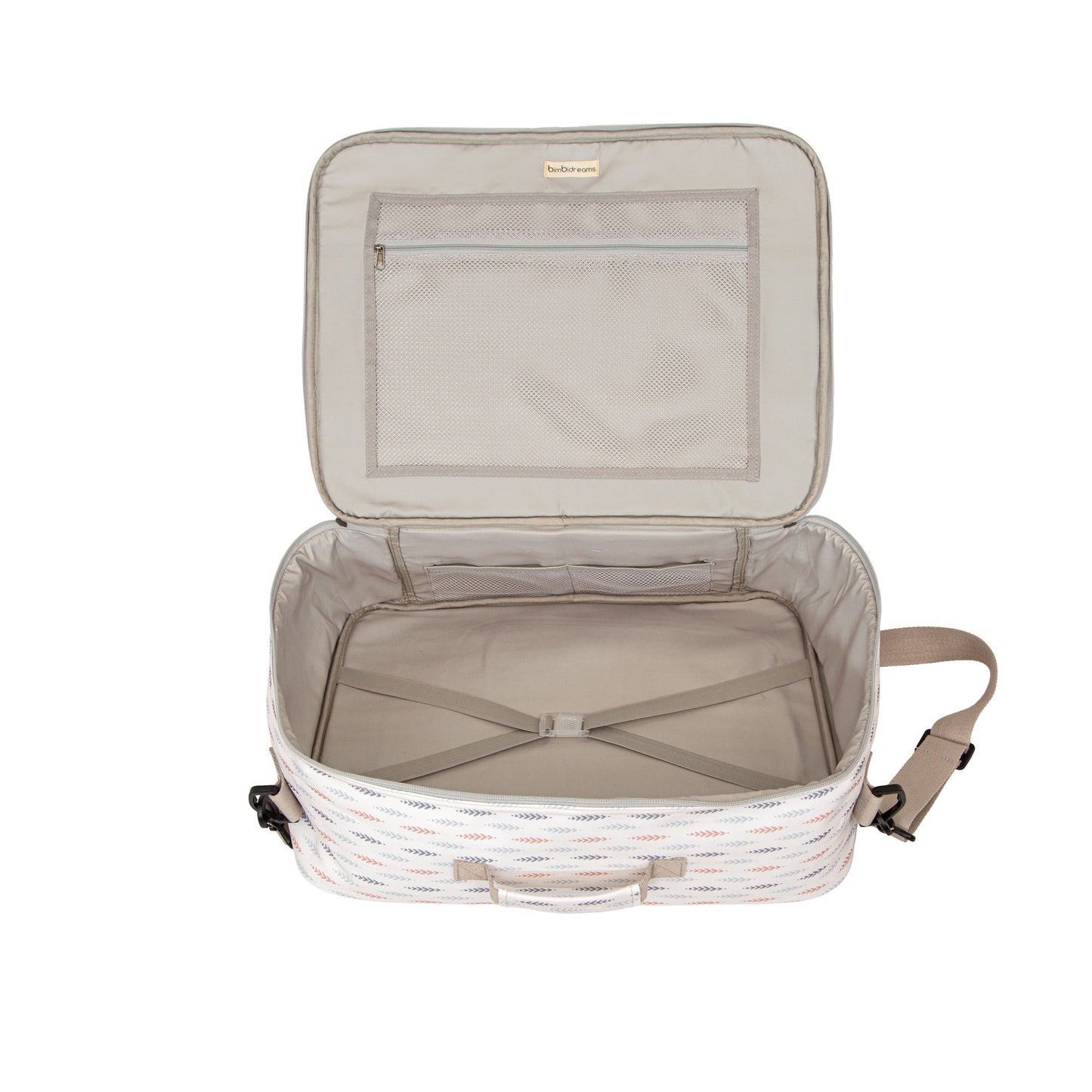 Maleta pañalera con cambiador Etnic Crudo 45x36x18 bimbidreams ropa para bebé niño niña accesorios gnomo kids bogotá colombia