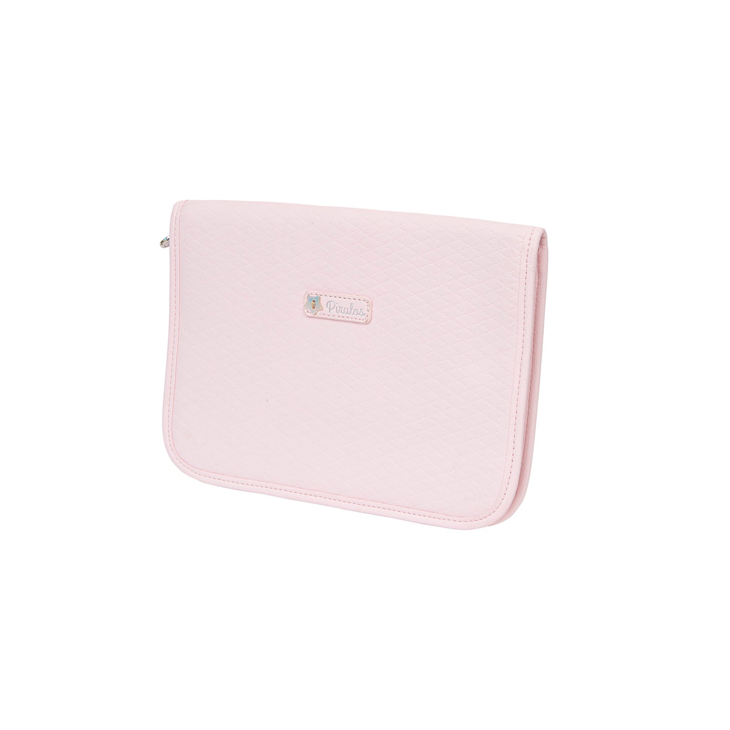 Portadocumentos ecopiel Rombos Rosa 26x19x2 bimbidreams ropa para bebé niño niña accesorios gnomo kids bogotá colombia