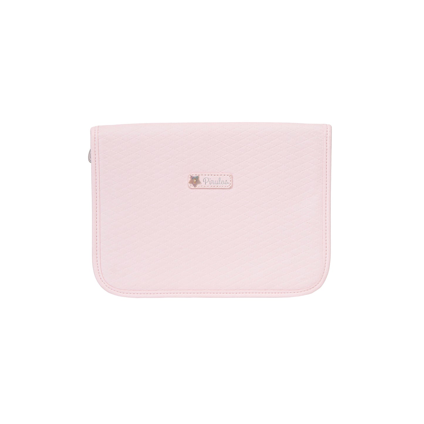 Portadocumentos ecopiel Rombos Rosa 26x19x2 bimbidreams ropa para bebé niño niña accesorios gnomo kids bogotá colombia