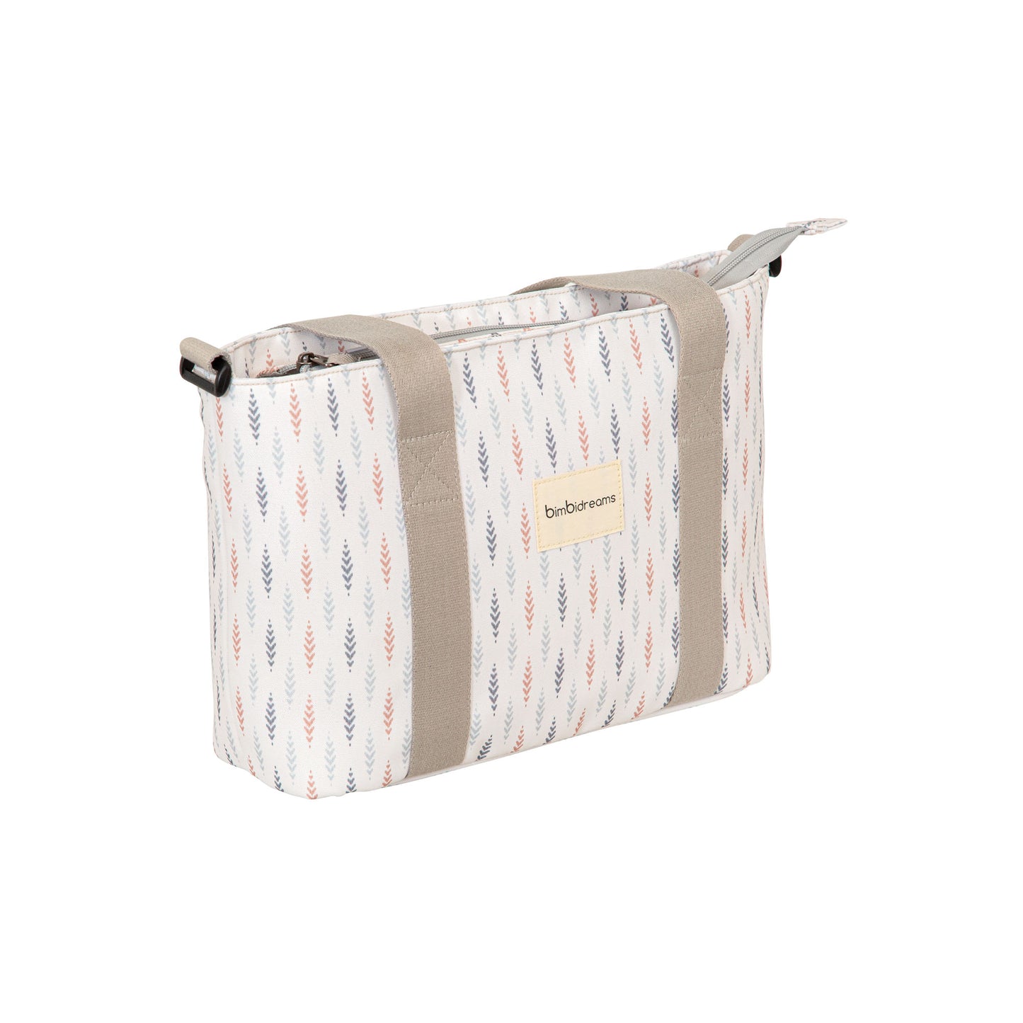 Pañalera Crossbody con cambiador Etnic Crudo 37x24x13 bimbidreams ropa para bebé niño niña accesorios gnomo kids bogotá colombia