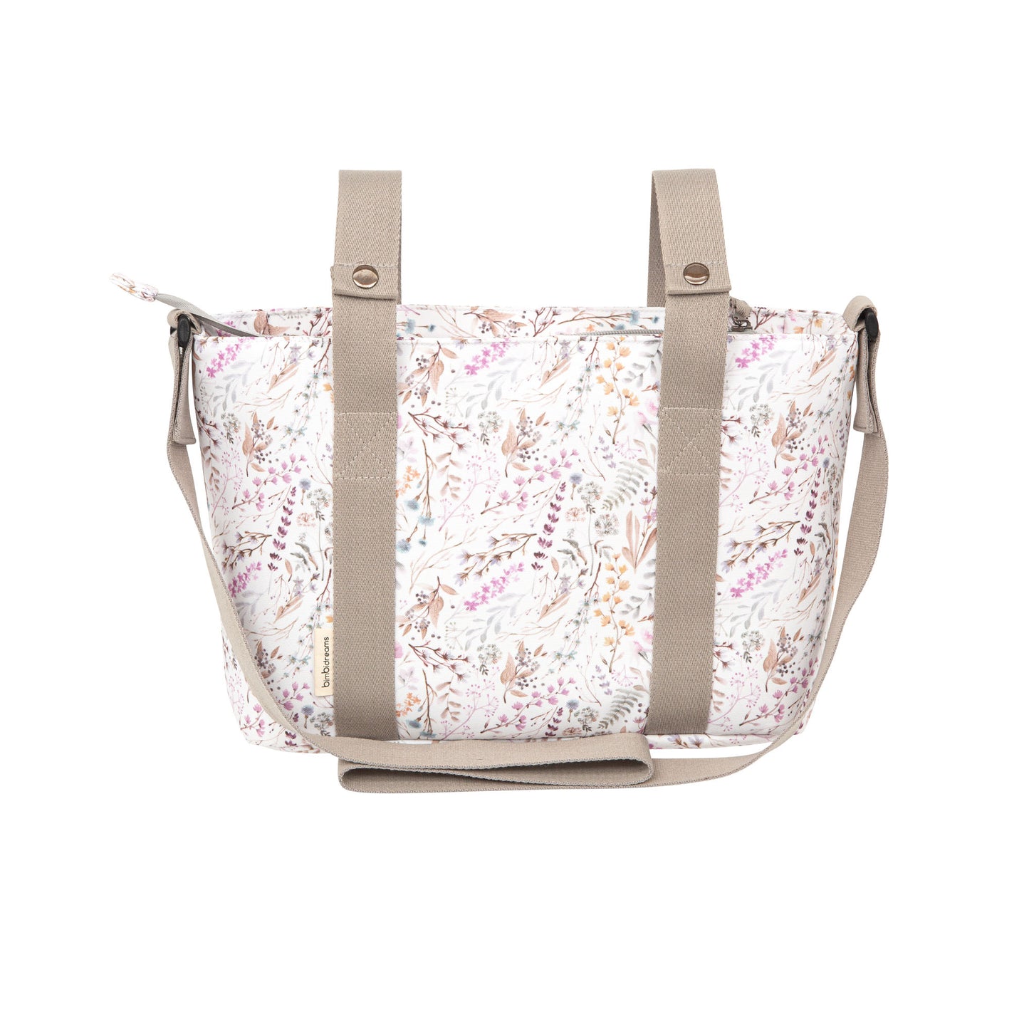 Pañalera Crossbody con cambiador Niza Lila 37x24x13 bimbidreams ropa para bebé niño niña accesorios gnomo kids bogotá colombia