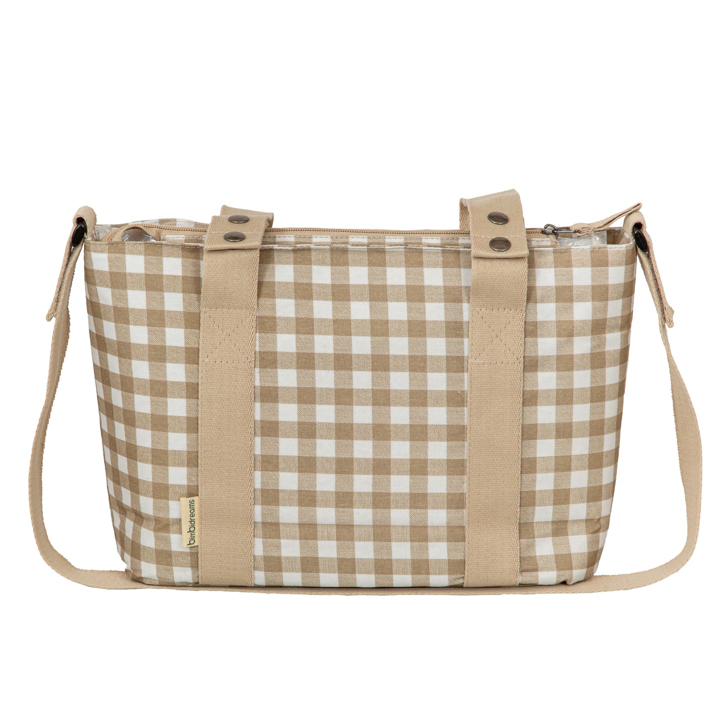 Pañalera Crossbody con cambiador Vichi Lino 37x24x13 bimbidreams ropa para bebé niño niña accesorios gnomo kids bogotá colombia