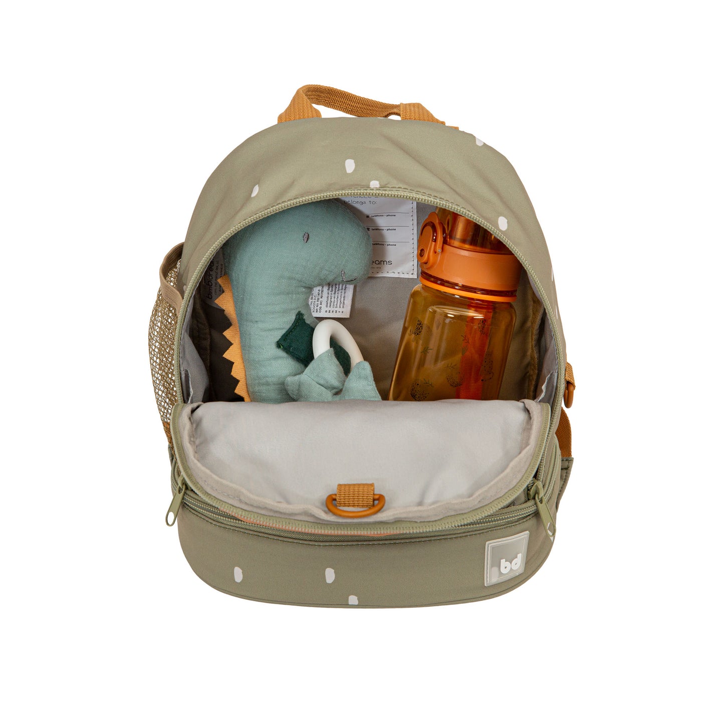 Mochila infantil mini Animalia 25x25x15 bimbidreams ropa para bebé niño niña accesorios gnomo kids bogotá colombia