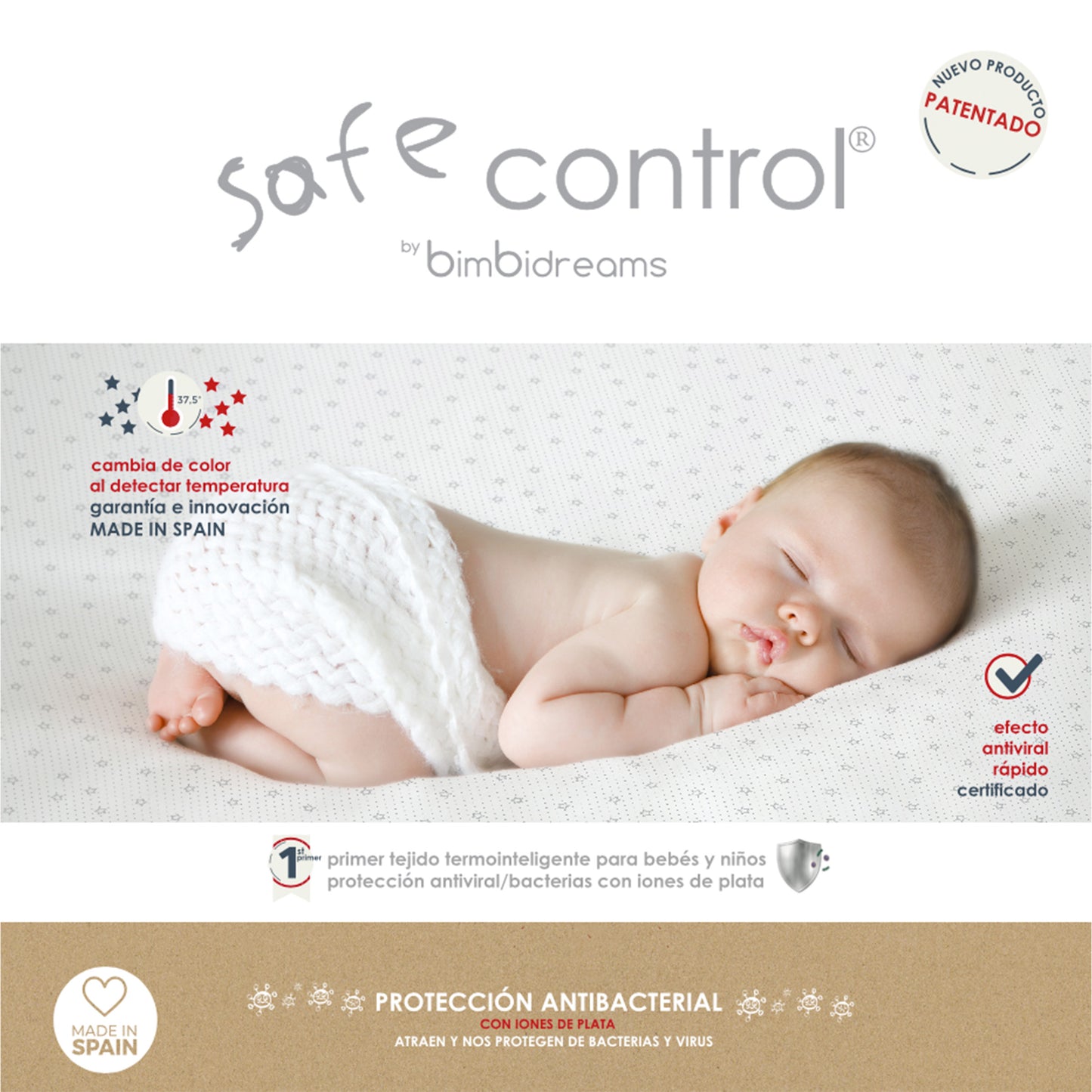 Sábana Bajera Inteligente Safe Control 70x140 – Bimbidreams