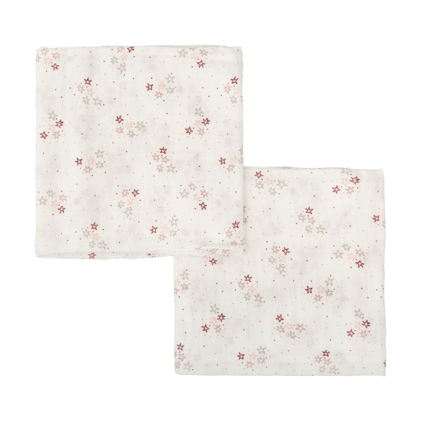 Gasas Bambú pack 2 Stars Blanco Rosa 60x60