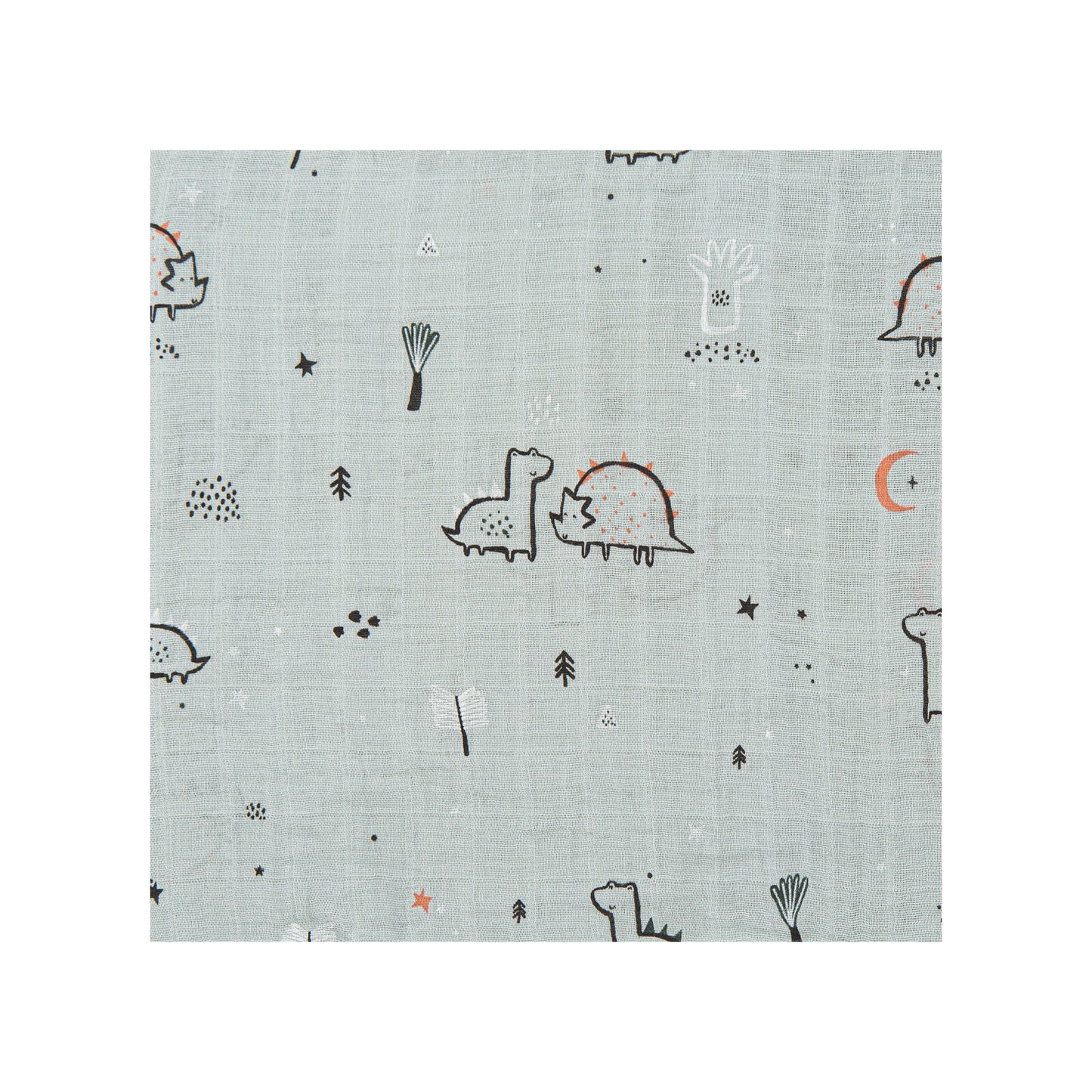 Muselina bambú Jurasic Menta 120x120 bimbidreams ropa para bebé niño niña accesorios gnomo kids bogotá colombia