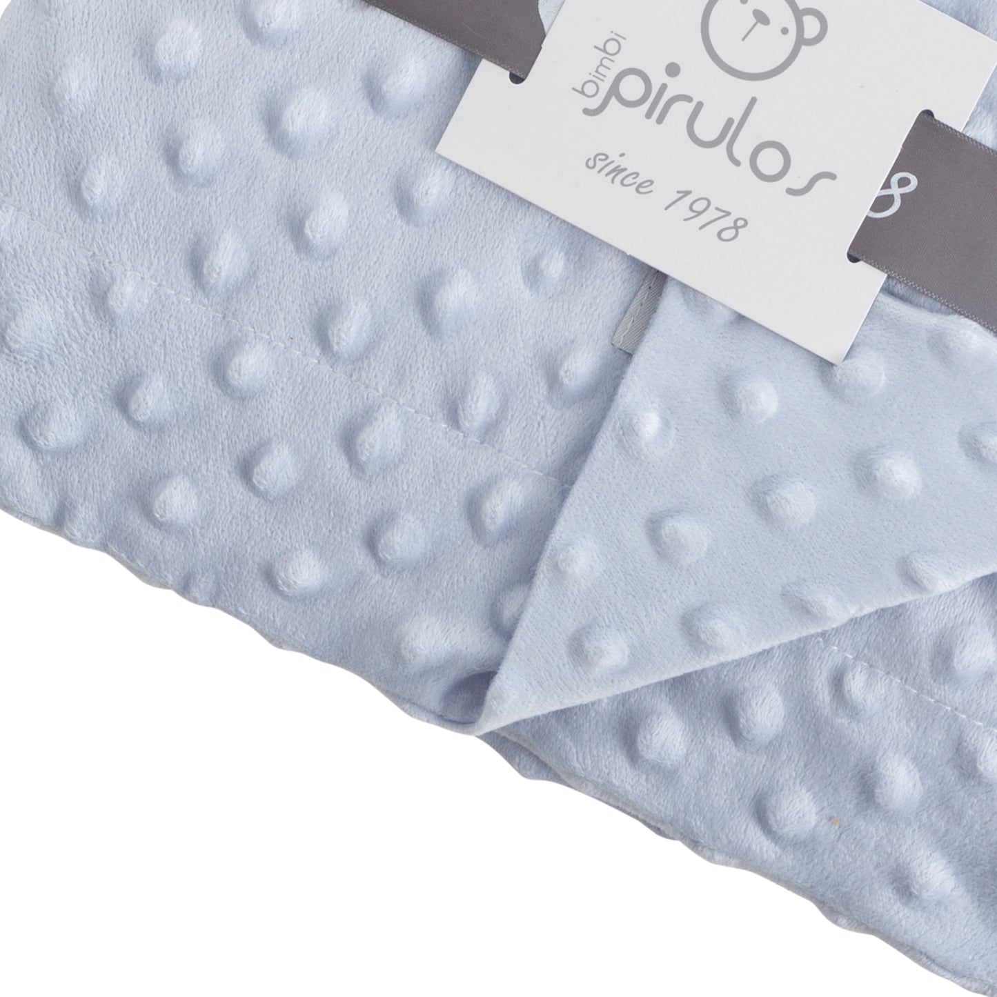 Manta Microfibra Dots Azul 80x110 bimbidreams ropa para bebé niño niña accesorios gnomo kids bogotá colombia