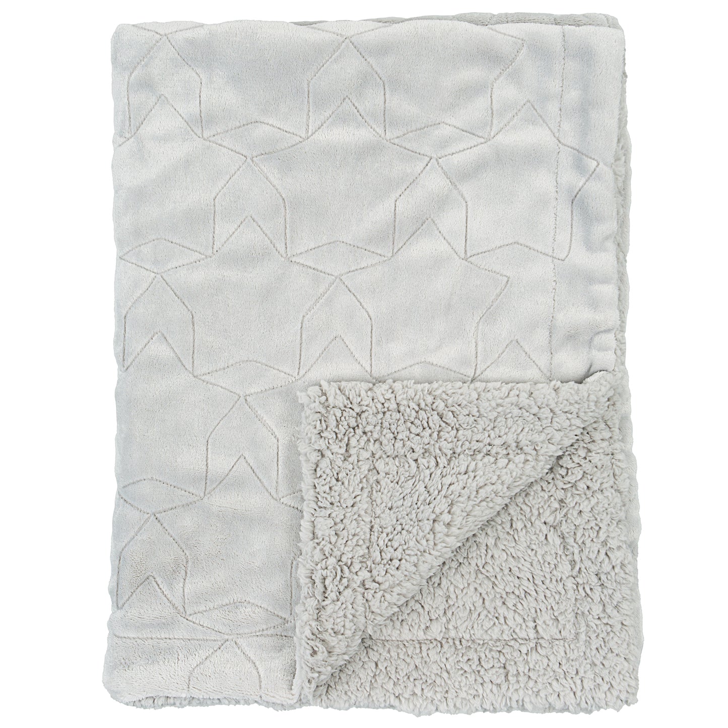 Manta cálida bordada Stars Gris 80x110 bimbidreams ropa para bebé niño niña accesorios gnomo kids bogotá colombia
