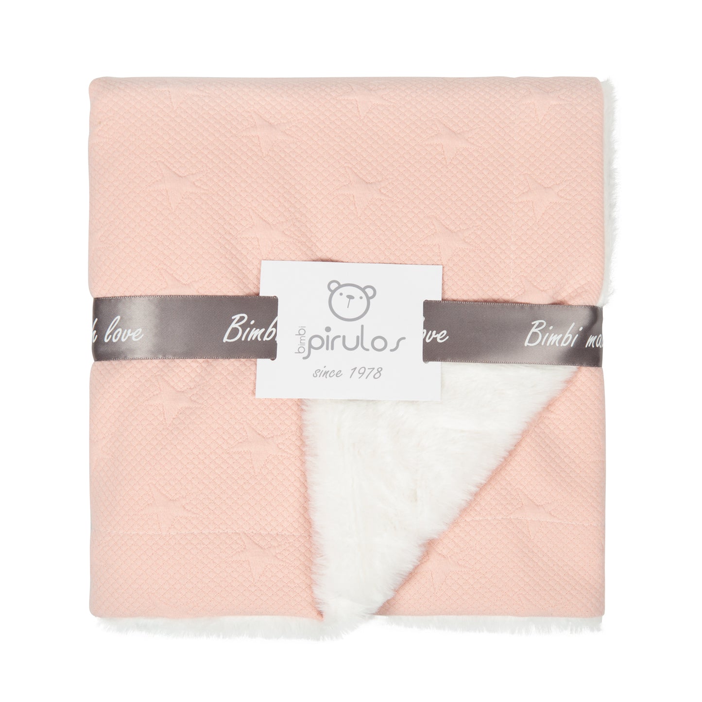 Manta doble cara New Stars Rosa 80x100 bimbidreams ropa para bebé niño niña accesorios gnomo kids bogotá colombia