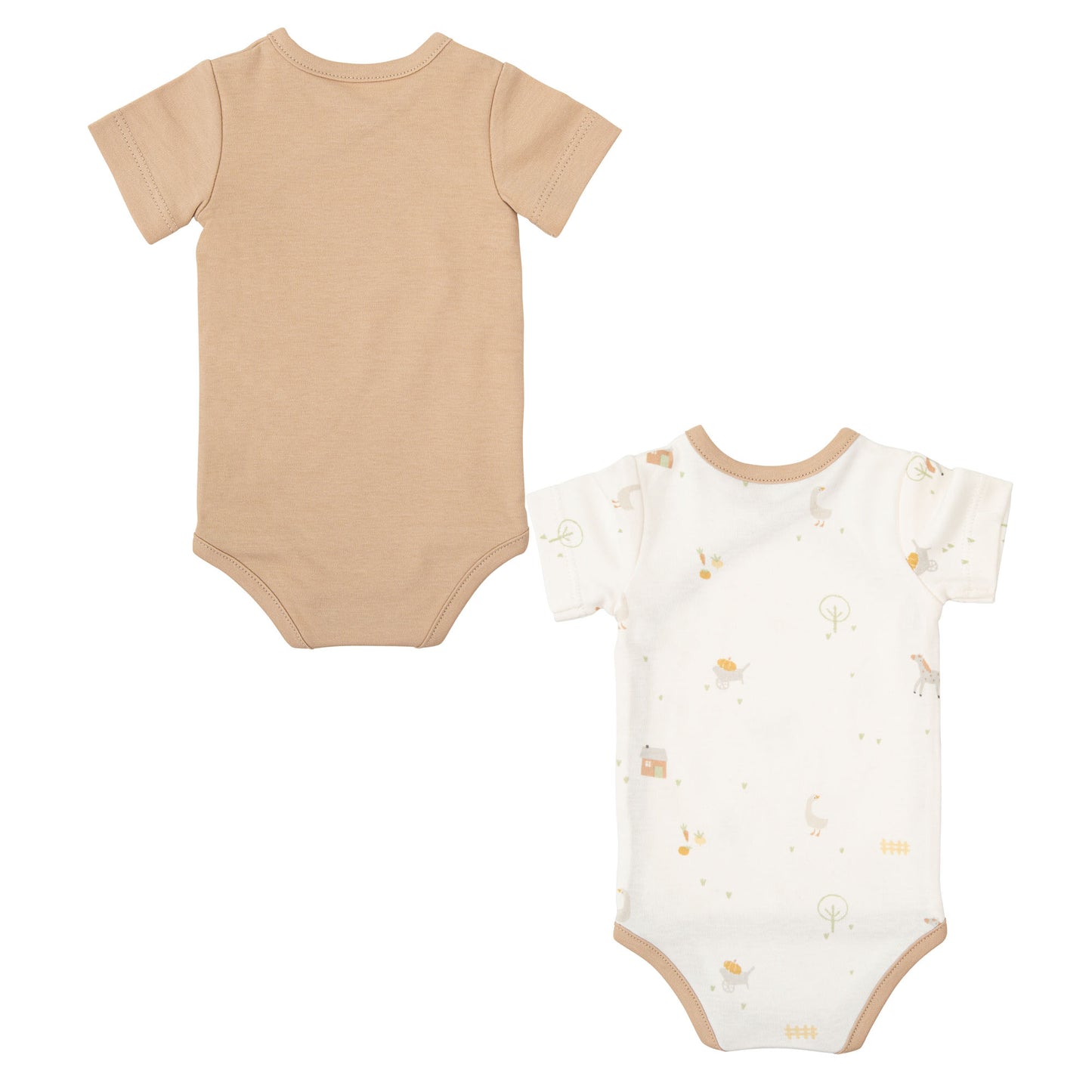 Pack 2 bodies manga corta Farm Lino 0-1 mes bimbidreams ropa para bebé niño niña accesorios gnomo kids bogotá colombia