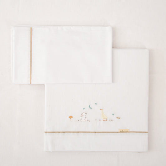 Sábanas Bebé 3 Piezas Happy Forest 100% Algodón (60x120) – Bimbidreams