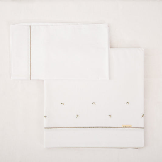 Sábanas Bebé 3 Piezas Cornelia 100% Algodón (60x120) – Bimbidreams