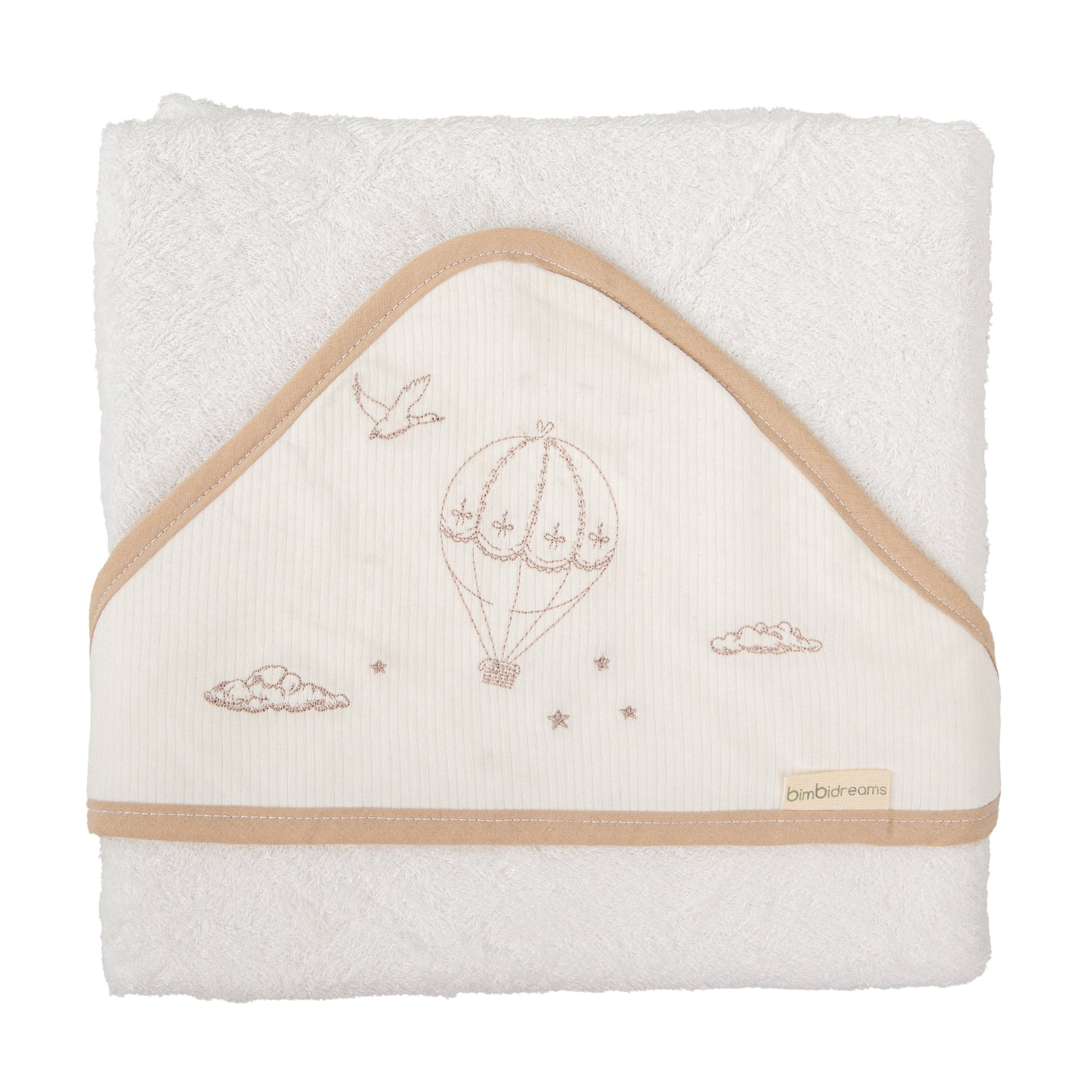 Capa de baño bebé Noe Blanco Lino 100X100