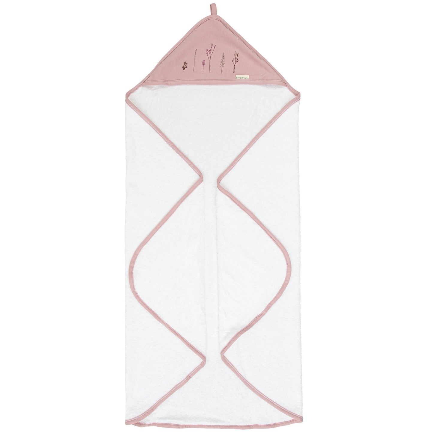 Capa de baño 100x100 Niza Blanco/Lila bimbidreams ropa para bebé niño niña accesorios gnomo kids bogotá colombia