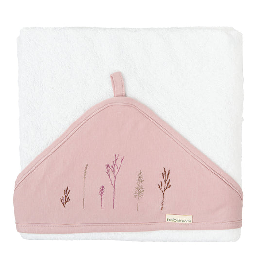 Capa de baño 100x100 Niza Blanco/Lila bimbidreams ropa para bebé niño niña accesorios gnomo kids bogotá colombia