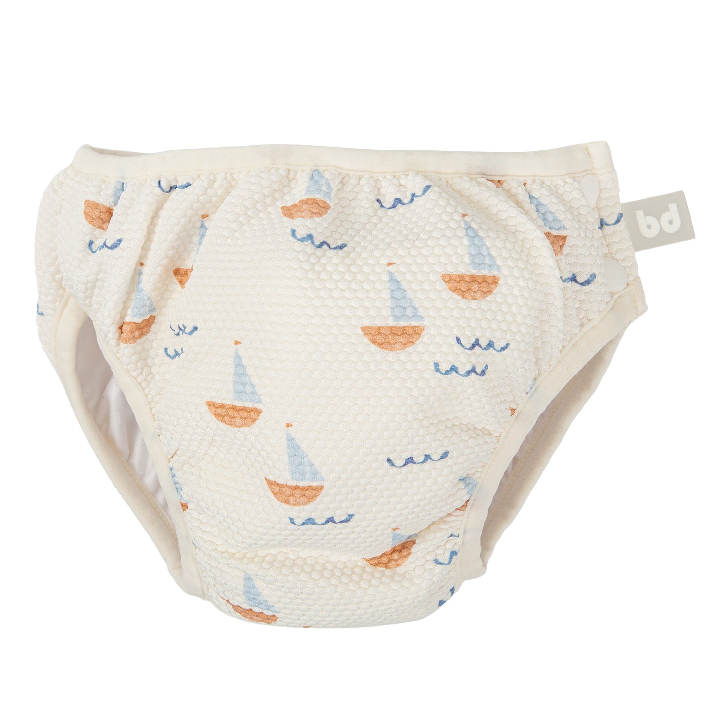 Bañador pañal Calypso Blanco Azul 12-18m
