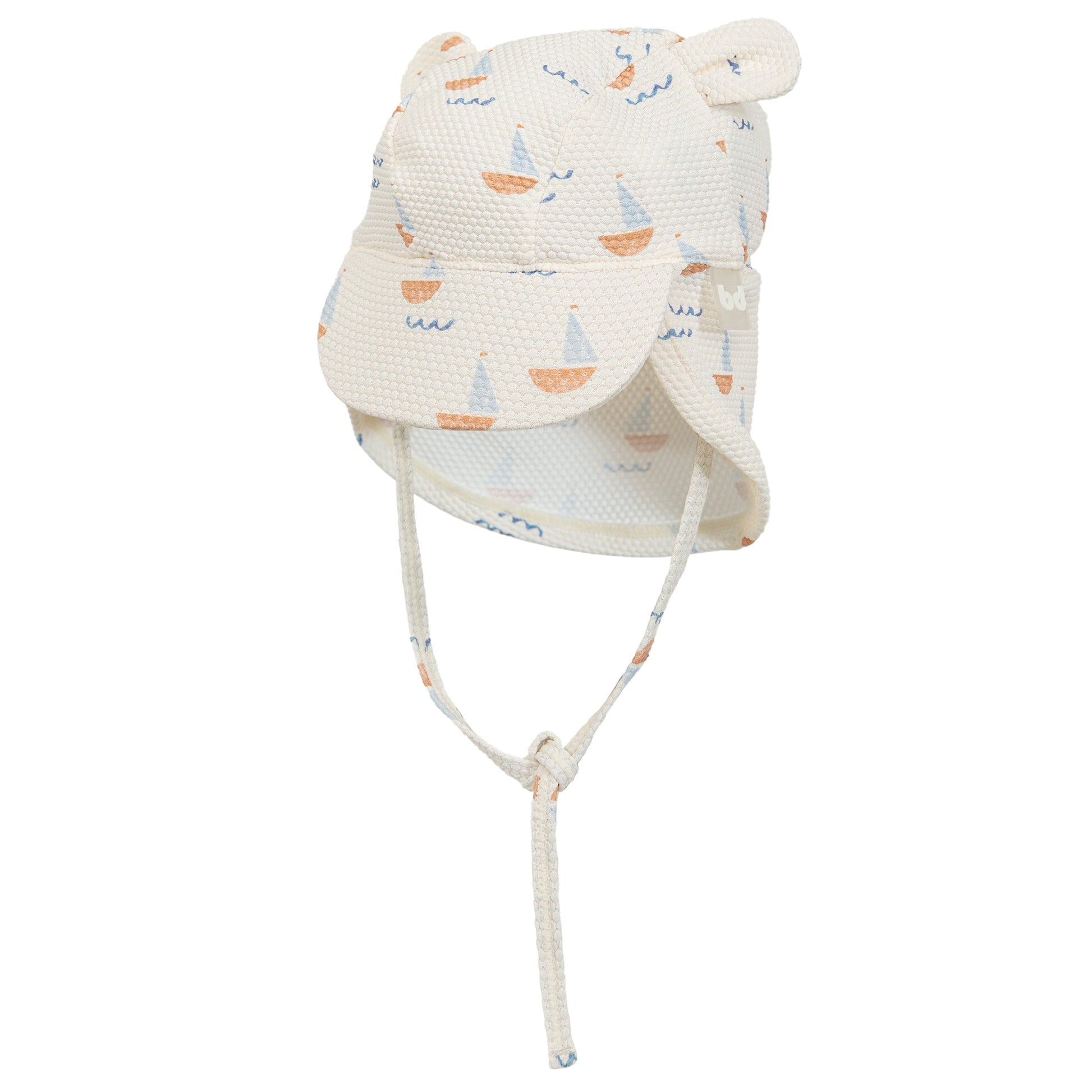 Gorra con protección solar Calypso Blanco Azul 12-24m