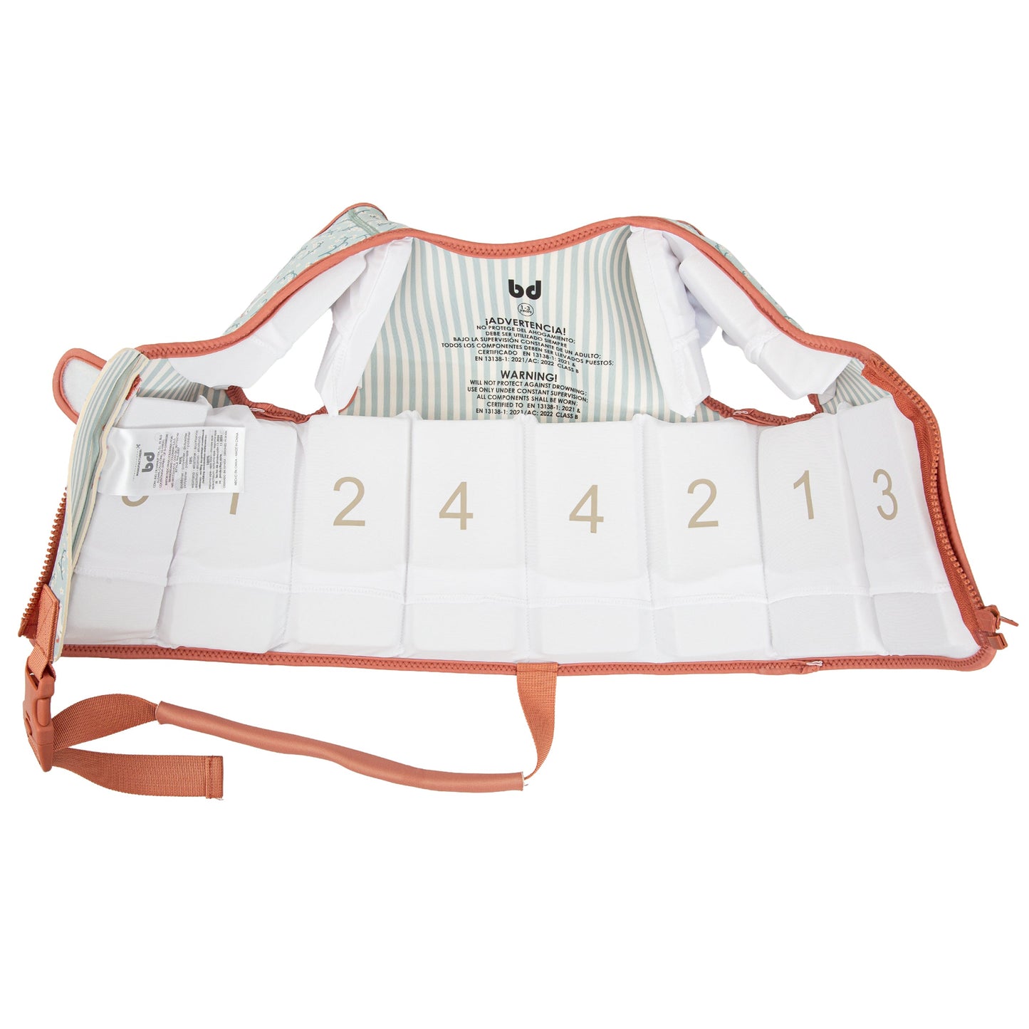 Chaleco flotador Guss Blanco Verde 1-3a