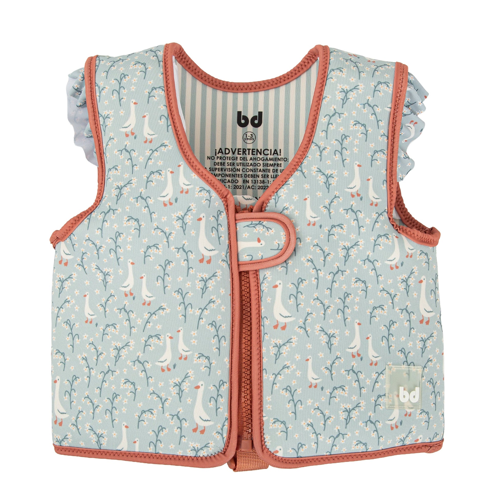 Chaleco flotador Guss Blanco Verde 3-6a