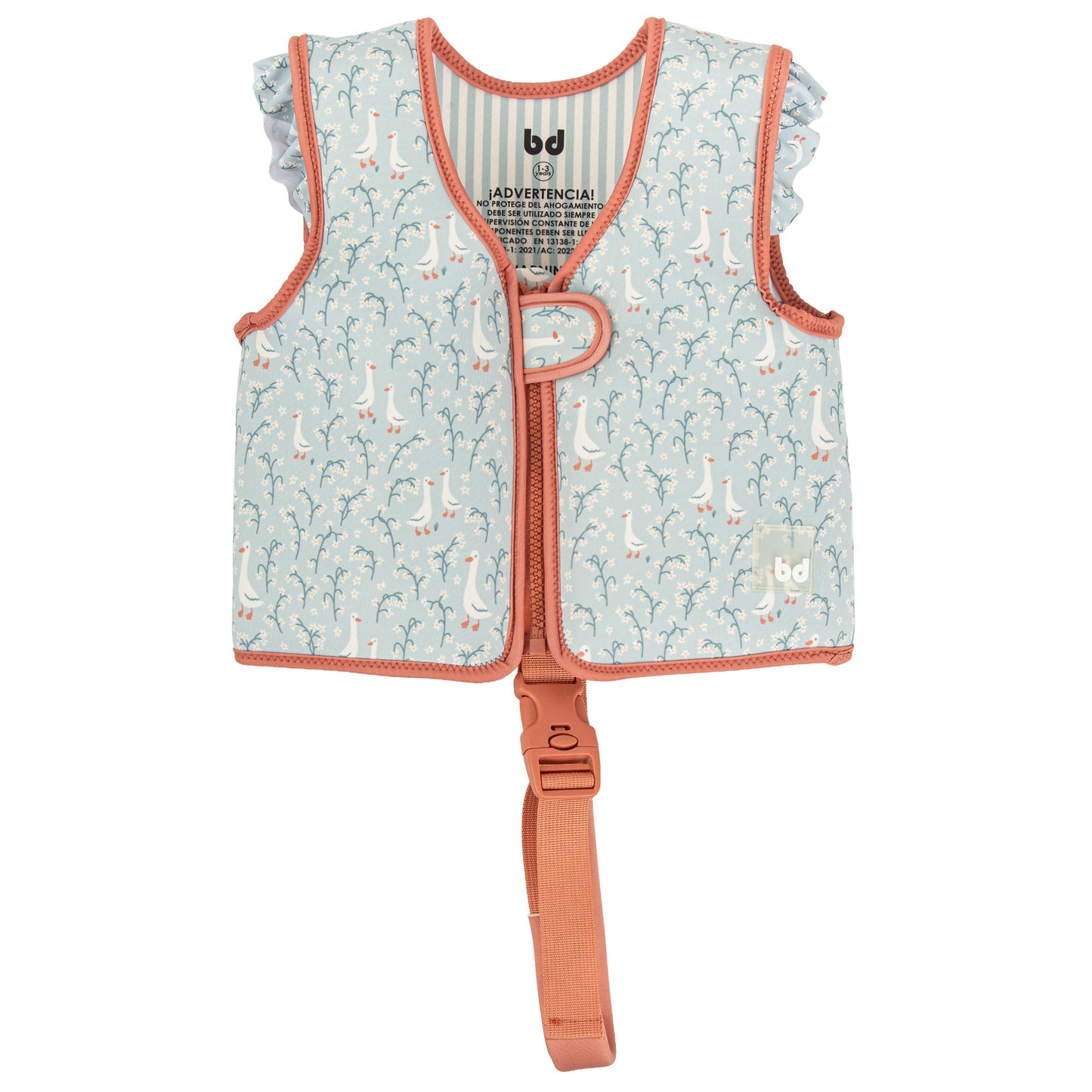 Chaleco flotador Guss Blanco Verde 3-6a