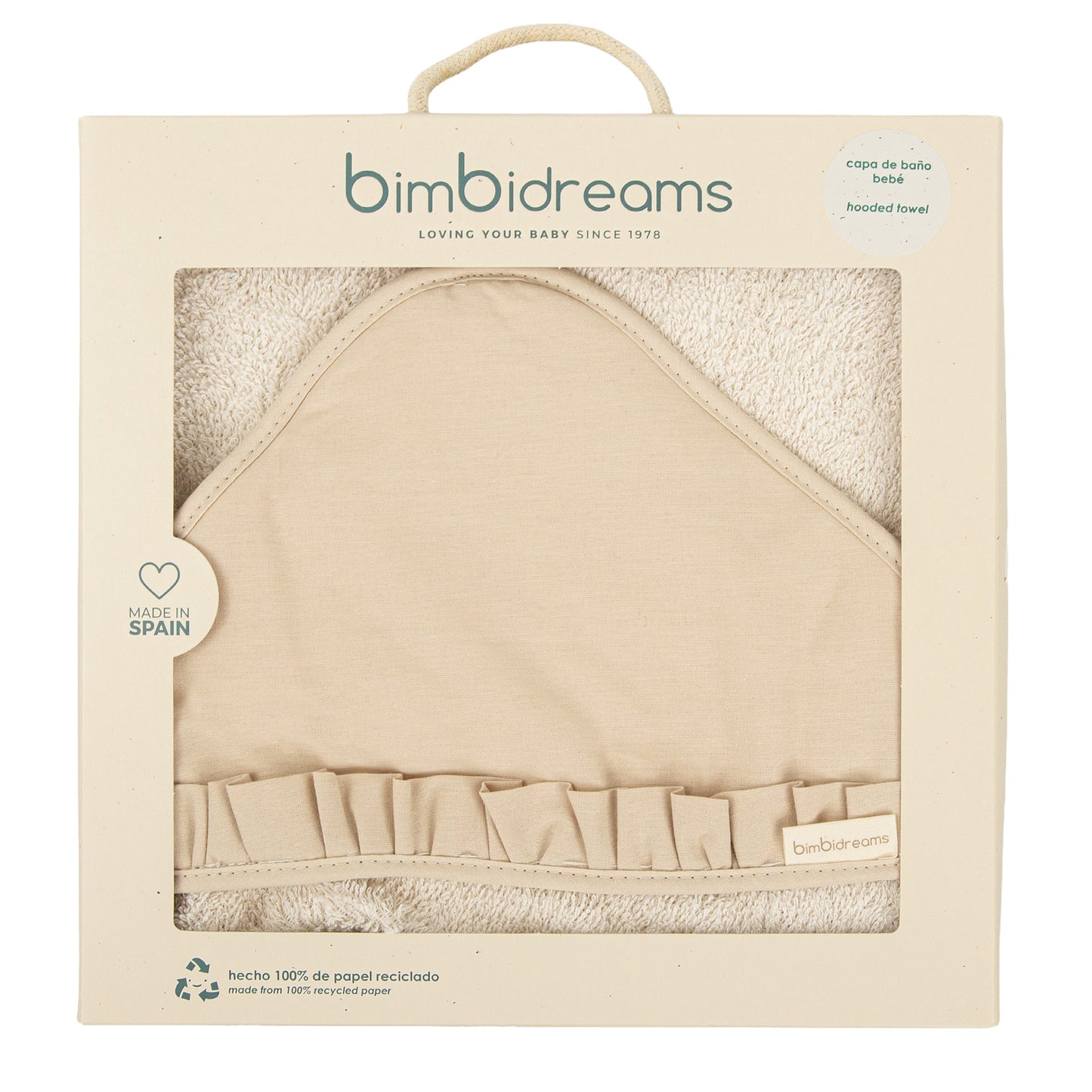 Capa de baño bebé manos libre Algodon Stone Washed Lino 100X100