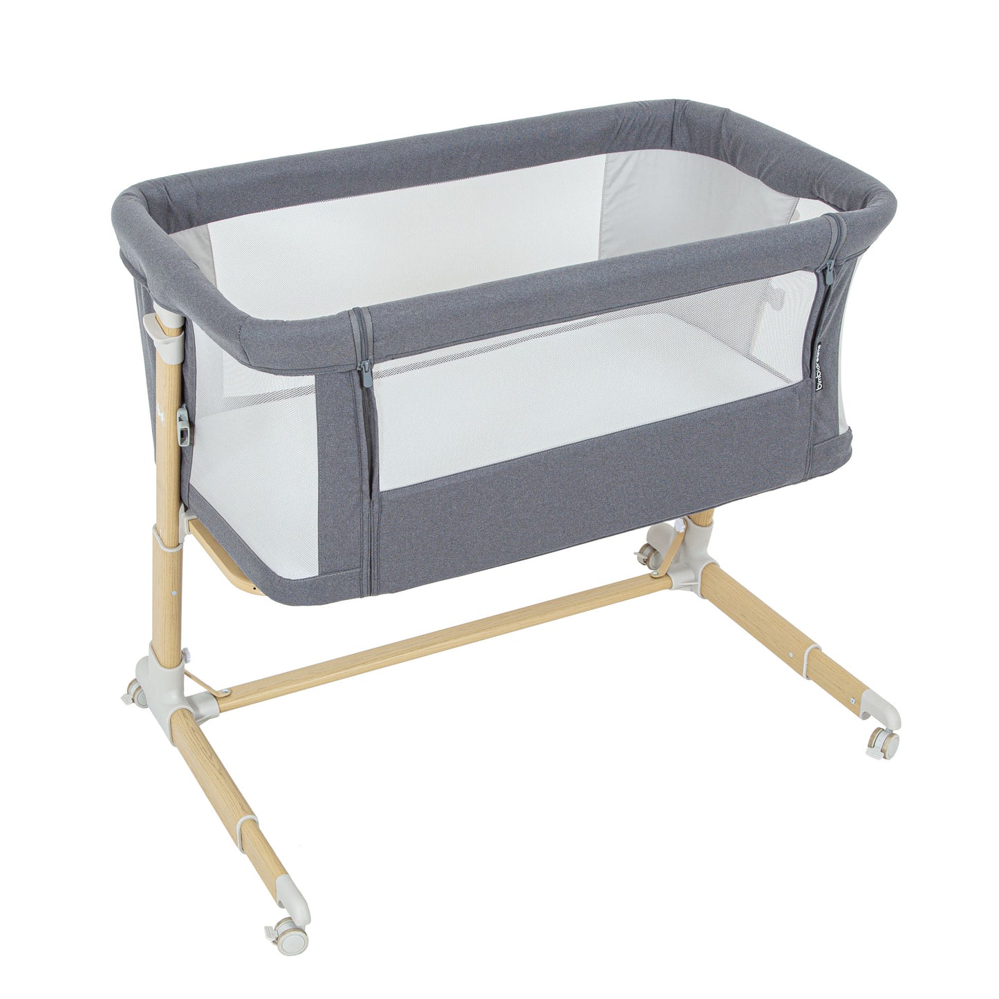 Minicuna Colecho Bebé Gris con Colchón – Bimbidreams