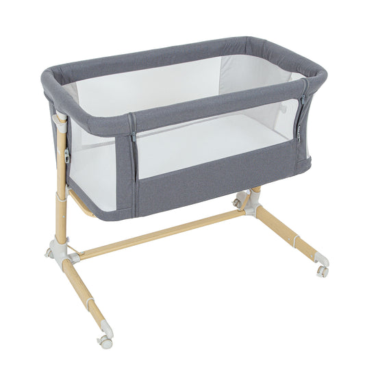 Minicuna Colecho Bebé Gris con Colchón – Bimbidreams