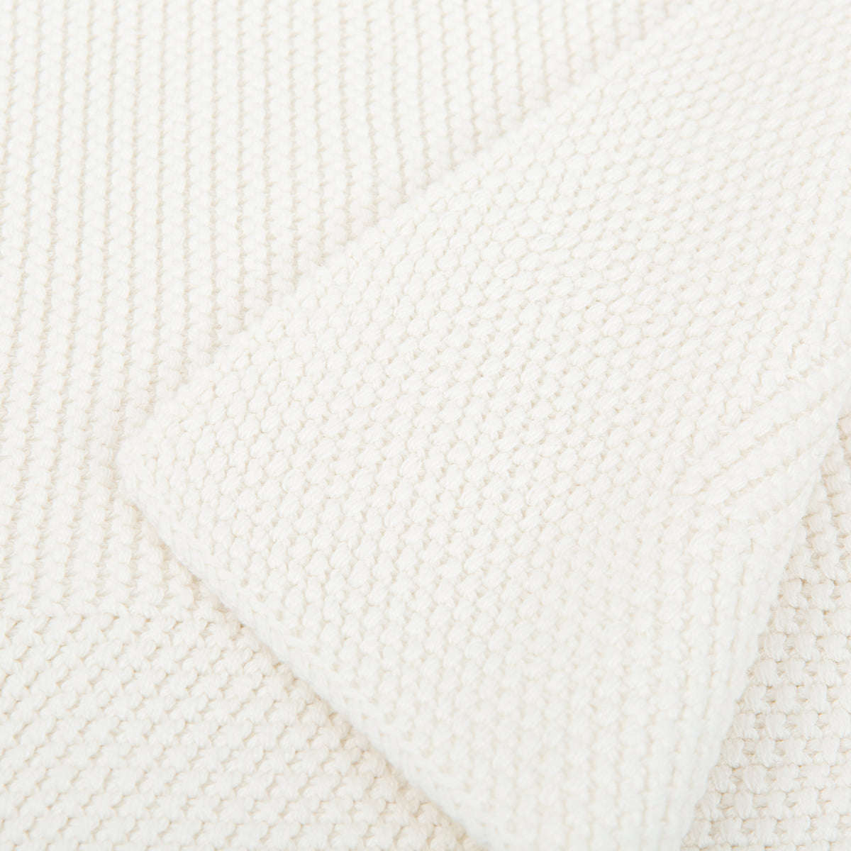 Manta cobija tricot 100% algodón Basic Blanco 75x90  bimbidreams ropa para bebé niño niña accesorios gnomo kids bogotá colombia