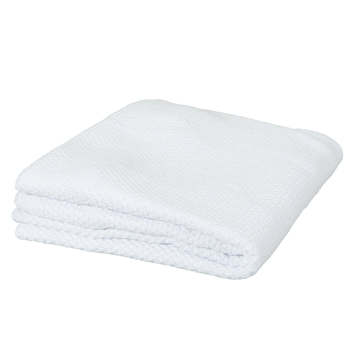 Manta cobija tricot 100% algodón Basic Blanco 75x90  bimbidreams ropa para bebé niño niña accesorios gnomo kids bogotá colombia