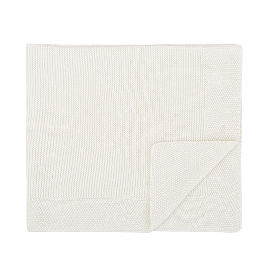 Manta cobija tricot 100% algodón Basic Blanco 75x90  bimbidreams ropa para bebé niño niña accesorios gnomo kids bogotá colombia