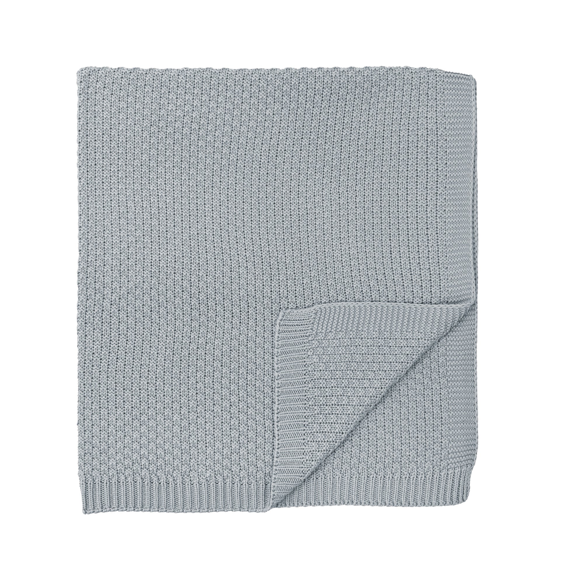 Manta cobija Toquilla tricot Bambú Basic Azul 75x90  bimbidreams ropa para bebé niño niña accesorios gnomo kids bogotá colombia