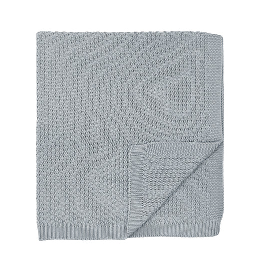 Manta cobija Toquilla tricot Bambú Basic Azul 75x90  bimbidreams ropa para bebé niño niña accesorios gnomo kids bogotá colombia