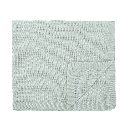 Manta cobija Toquilla tricot Bambú Basic Menta 75x90  bimbidreams ropa para bebé niño niña accesorios gnomo kids bogotá colombia