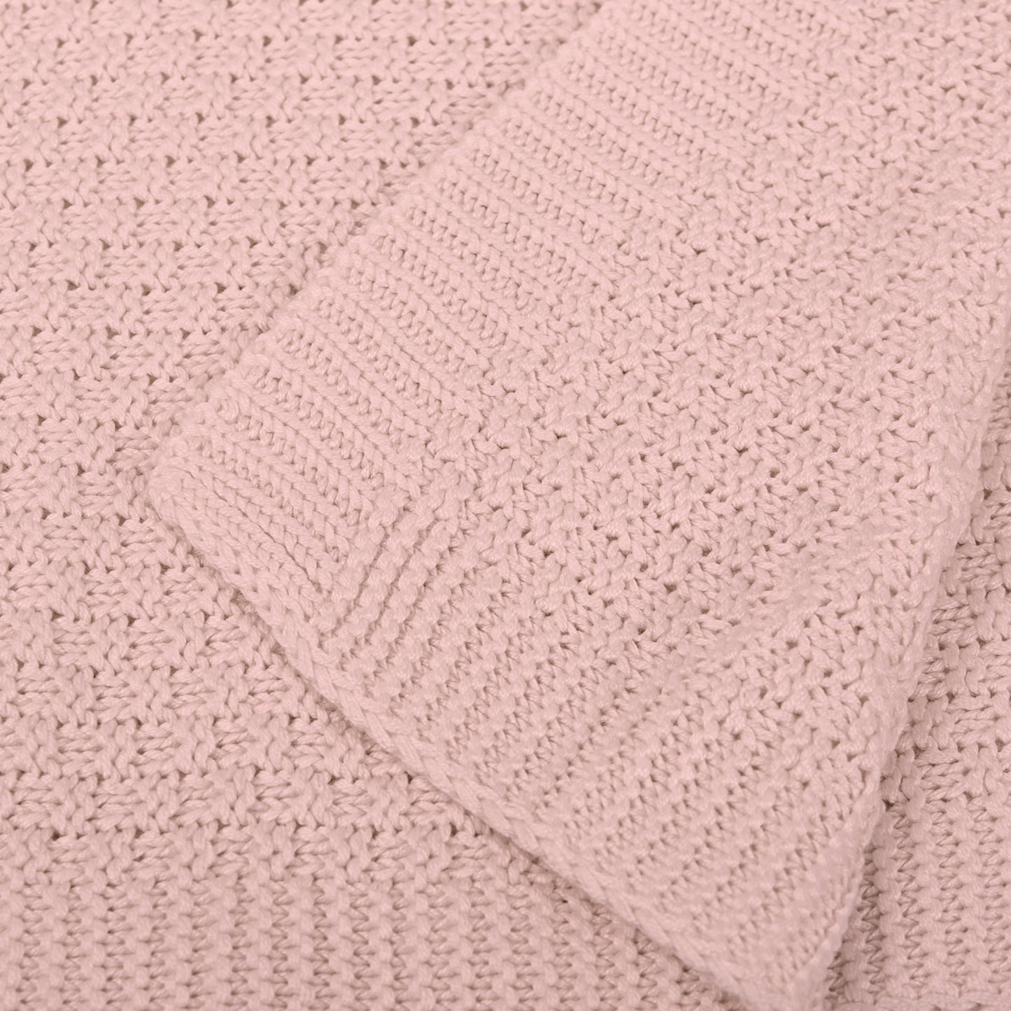 Cobija Bebé Tricot Basic Rosa 75x90 Bambú – Bimbidreams