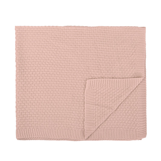 Manta cobija Toquilla tricot Bambú Basic Rosa 75x90  bimbidreams ropa para bebé niño niña accesorios gnomo kids bogotá colombia