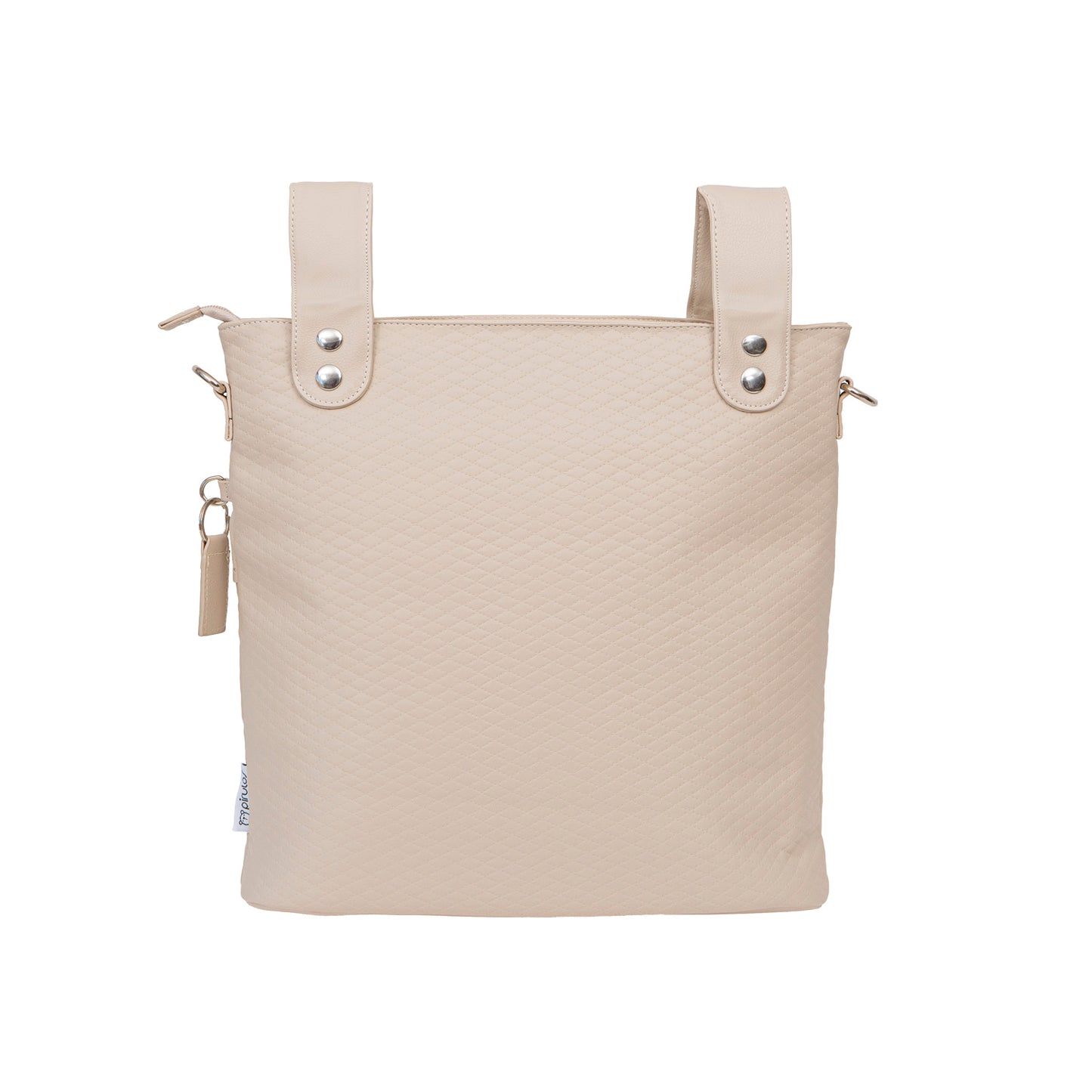 Bolsa de Carro Bebé Rombos Beige Ecopiel con Cambiador – Bimbidreams