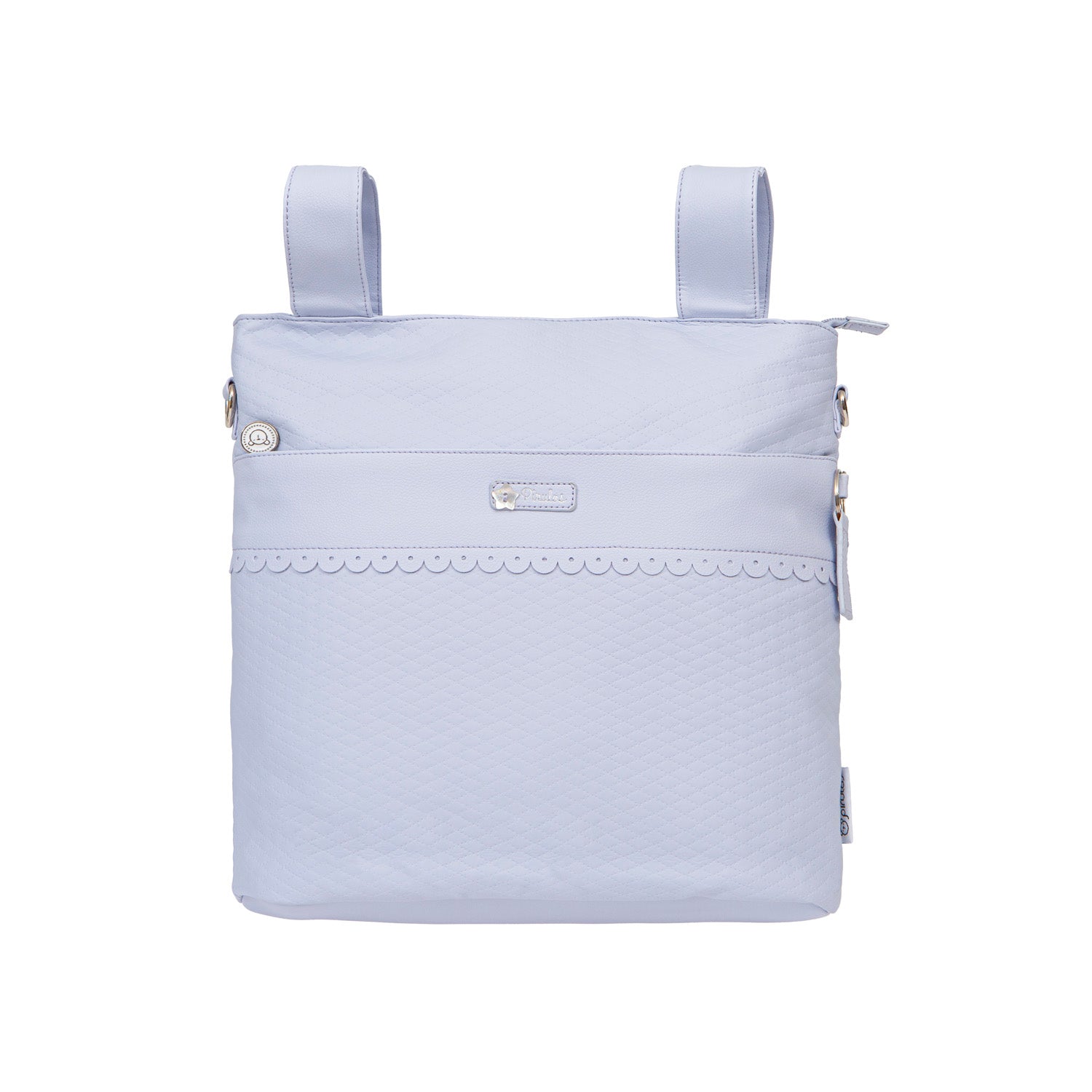 Bolso pañalera talega con cambiador Rombos Azul 35x36x10 bimbidreams ropa para bebé niño niña accesorios gnomo kids bogotá colombia