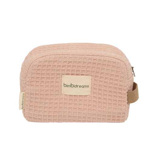 Neceser Dalia Rosa 24x19x8 bimbidreams ropa para bebé niño niña accesorios gnomo kids bogotá colombia