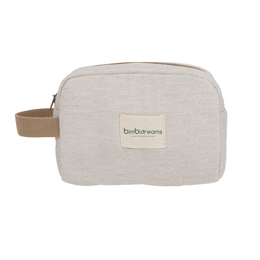 Neceser Nature Lino 24x19x8 bimbidreams ropa para bebé niño niña accesorios gnomo kids bogotá colombia