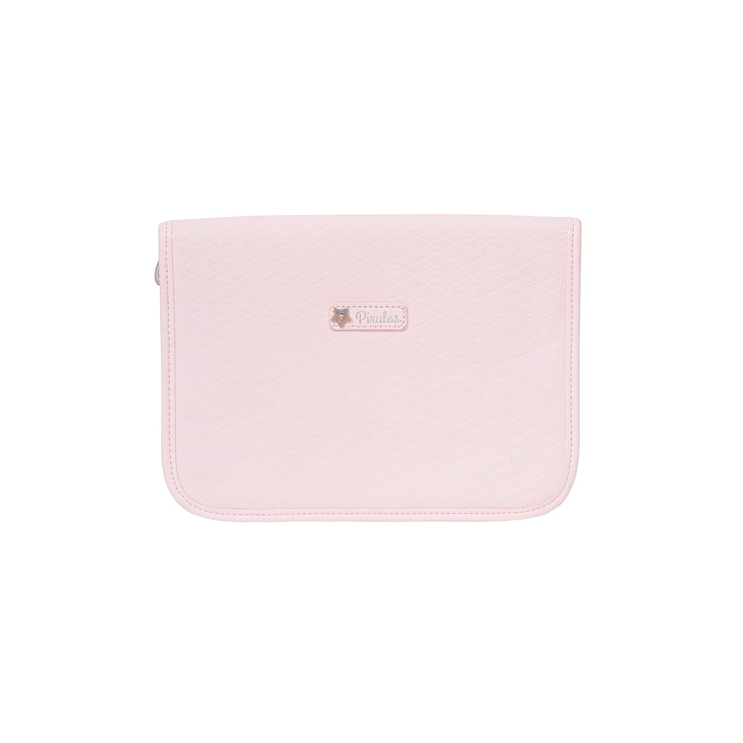 Portadocumentos ecopiel Rombos Rosa 26x19x2 bimbidreams ropa para bebé niño niña accesorios gnomo kids bogotá colombia