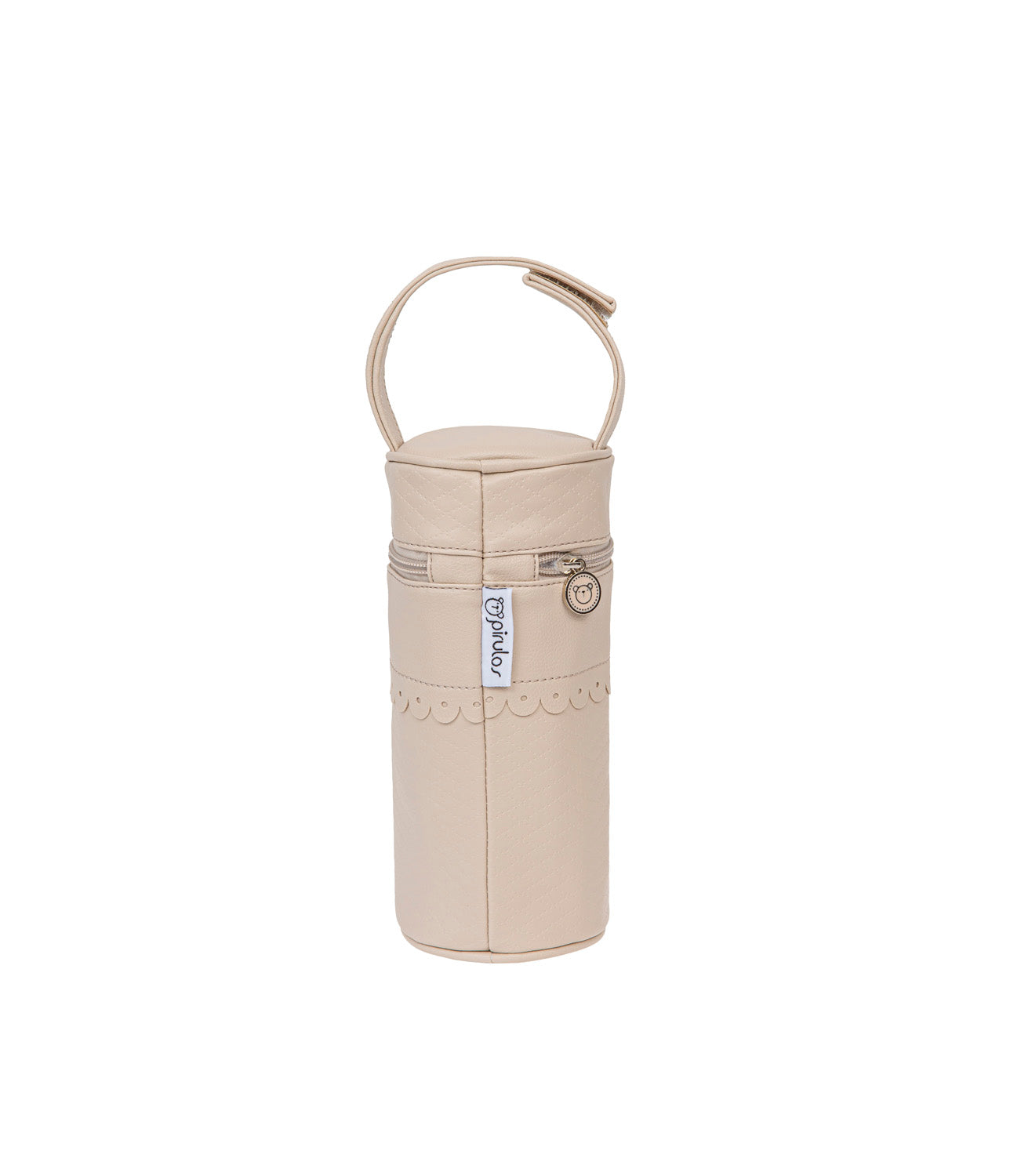 Portabiberones Bebé Rombos Beige Ecopiel – Bimbidreams