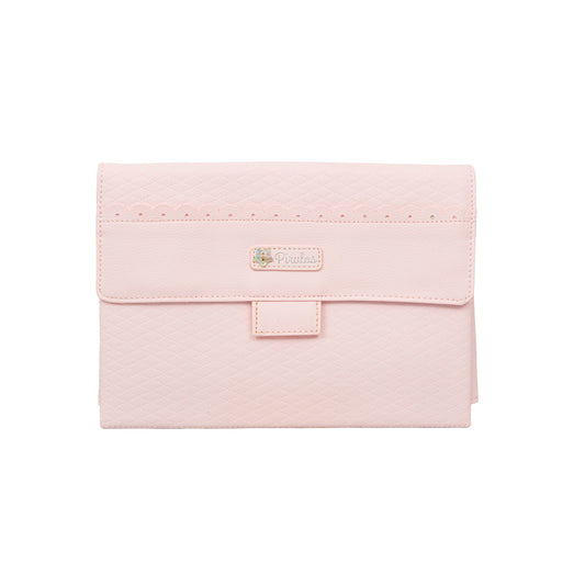 Cambiador ecopiel Rombos Rosa 52x32 bimbidreams ropa para bebé niño niña accesorios gnomo kids bogotá colombia